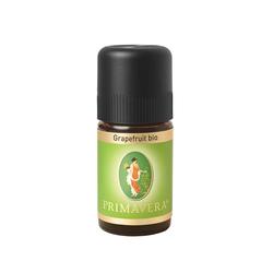 Braune Flasche mit grünem Etikett und schwarzem Deckel, darauf steht "Grapefruit bio".