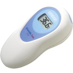 Ein digitales Thermometer zeigt 36,6 Grad an.