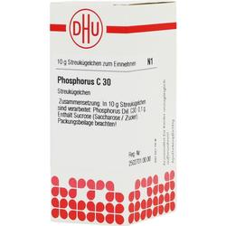 Weiße Arzneimittel-Schachtel mit der Aufschrift "Phosphorus C 30".