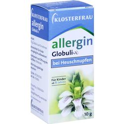 Kleine Packung Globuli-Medikament gegen Heuschnupfen für Kinder ab 6 Jahren.