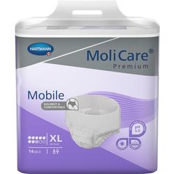 Eine Packung MoliCare Premium Inkontinenzhosen in Größe XL.